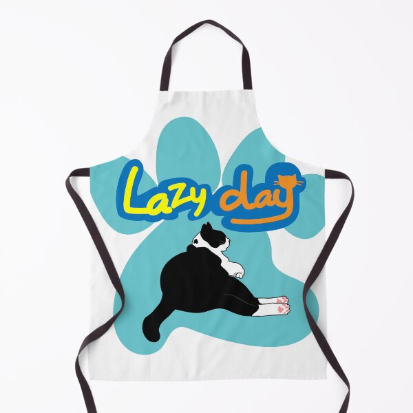 Item preview, Lazy day With me, Black & White cat designed and sold by Pookko17Design.