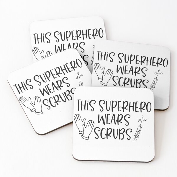 Item preview, Copy of This Superhero Wears Scrubs  designed and sold by Dollfacedesign.