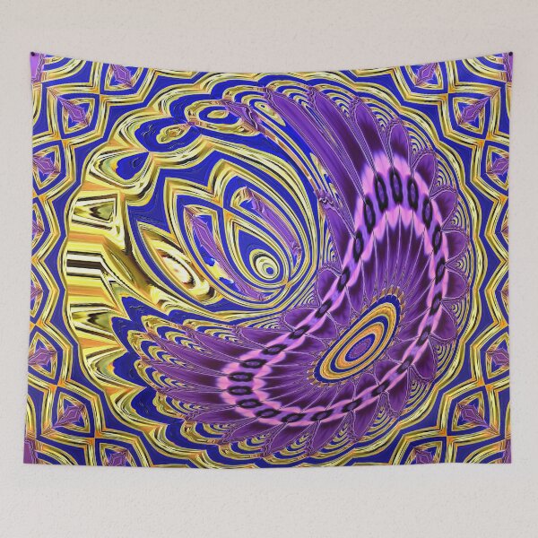 Item preview, Purple Gold and Blue Mandala Enfolding designed and sold by SeaChangeDesign.