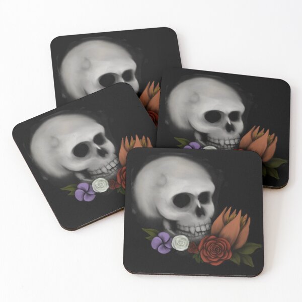 Item preview, Flowery skull designed and sold by Petrafying-Art.