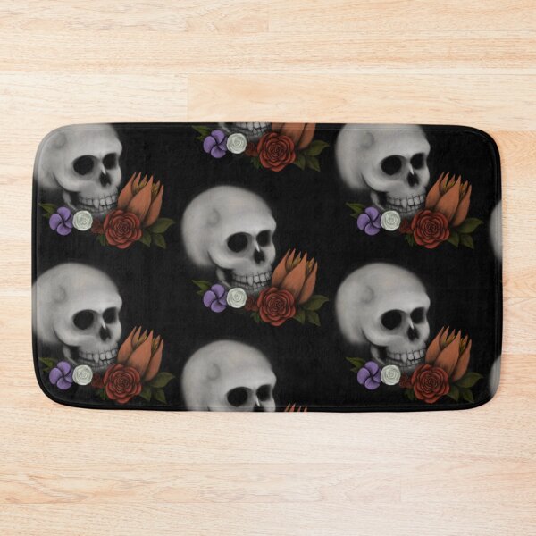 Item preview, Flowery skull designed and sold by Petrafying-Art.