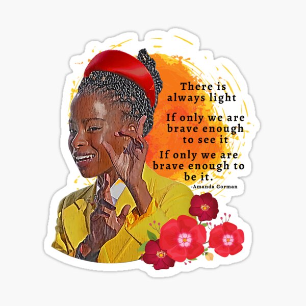 Item preview, Amanda Gorman Sticker designed and sold by Stick  !t.