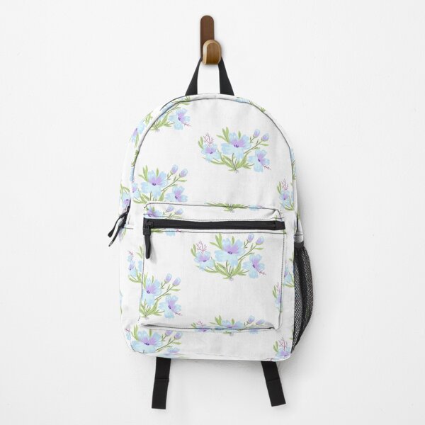Item preview, Pastel Blue and Violet Flowers designed and sold by fabibar.