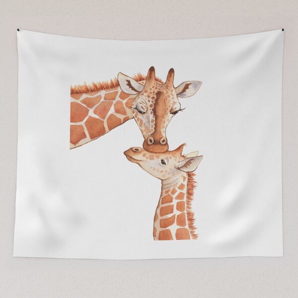 Item preview, Giraffe mother and baby designed and sold by Kaoryn Chan.