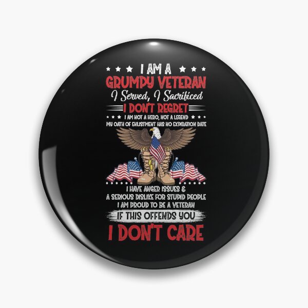 Item preview, I Am A Grumpy Veteran I Served I Sacrificed I Don't Regret Independence Day 4th Of July designed and sold by BaseStore.