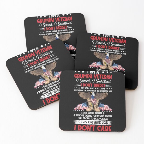 Item preview, I Am A Grumpy Veteran I Served I Sacrificed I Don't Regret Independence Day 4th Of July designed and sold by BaseStore.