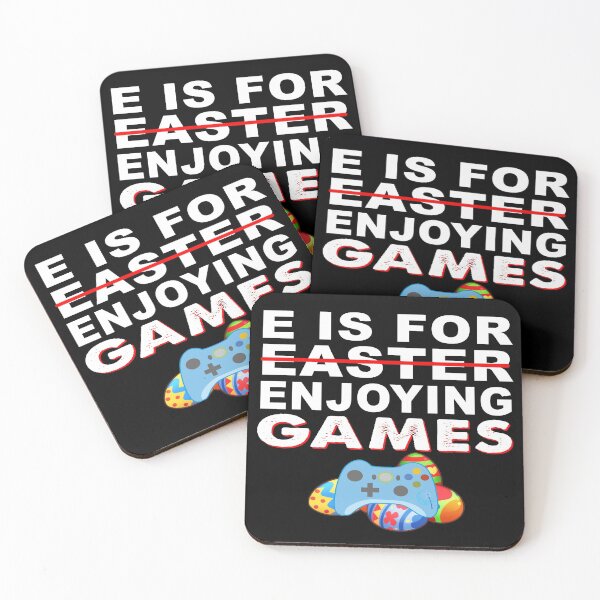 Item preview, E Is For Enjoying Games funny easter designed and sold by TiffannyUKZ.