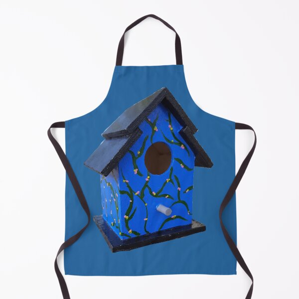 Item preview, Blue Flowery Birdhouse designed and sold by Art-by-AbbyRodz.