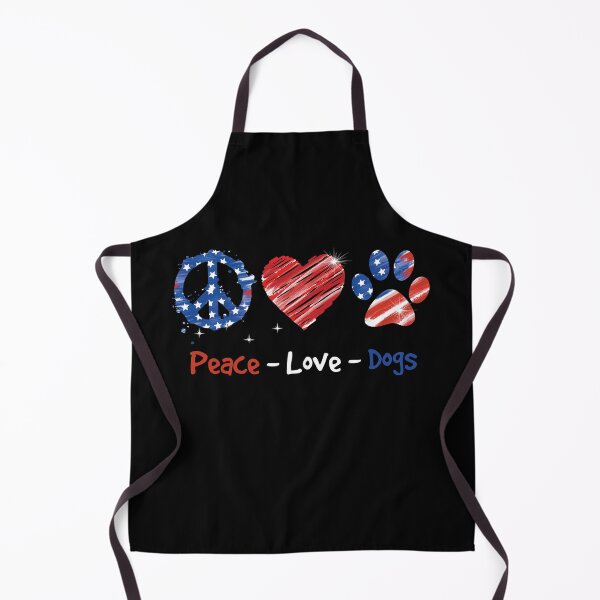 Item preview, Peace Love Dogs USA Flag Independence Day 4th Of July designed and sold by BaseStore.