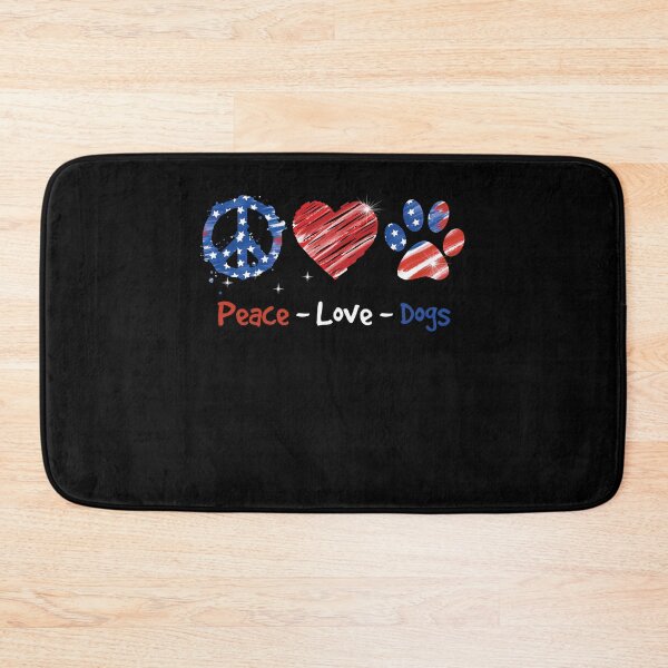 Item preview, Peace Love Dogs USA Flag Independence Day 4th Of July designed and sold by BaseStore.