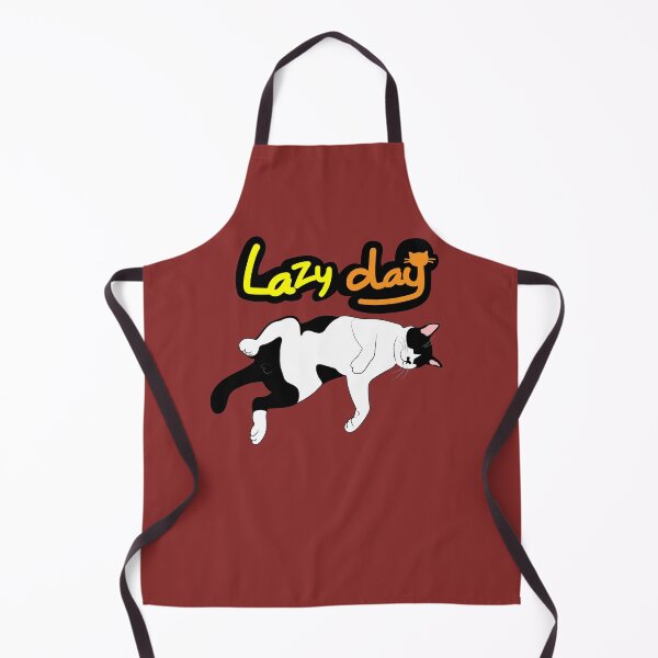 Item preview, Lazy Day with me, black & White Cat designed and sold by Pookko17Design.
