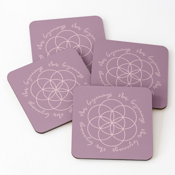 Item preview, New beginnings with the Seed of Life (Purple and Light Pink) designed and sold by squishyrainbow.
