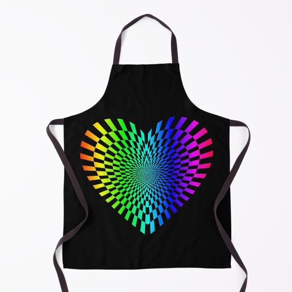 Item preview, Heart Optical Illusion - Colorful Rainbow Abstract Op Art designed and sold by LordAudes.
