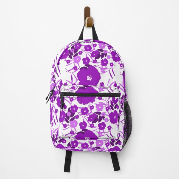 Item preview, Bold Blossoms - Purple on White designed and sold by AlteredAtelier.