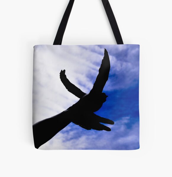Free bird silhouette All Over Print Tote Bag
