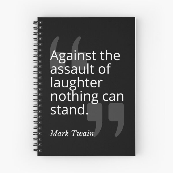 Item preview, Assault of Laughter Mark Twain Quotation designed and sold by Primal Frog.