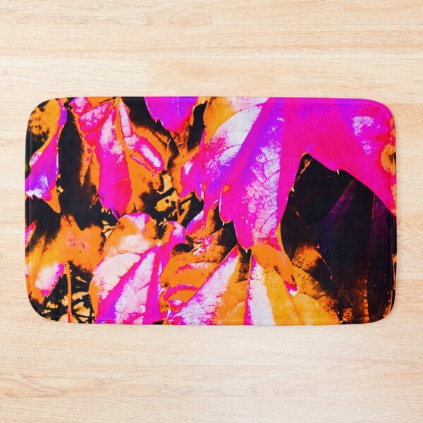 Item preview, Melbourne Art Brown Pink Leaf Pattern image design  designed and sold by MelbourneGarden.