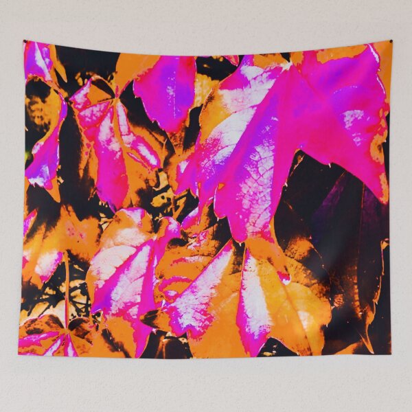 Item preview, Melbourne Art Brown Pink Leaf Pattern image design  designed and sold by MelbourneGarden.