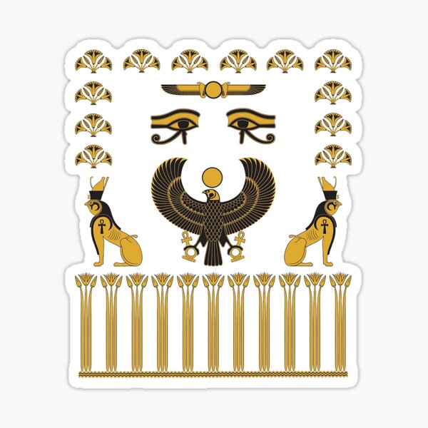 Ra Horakhty with Sphinxes Sticker