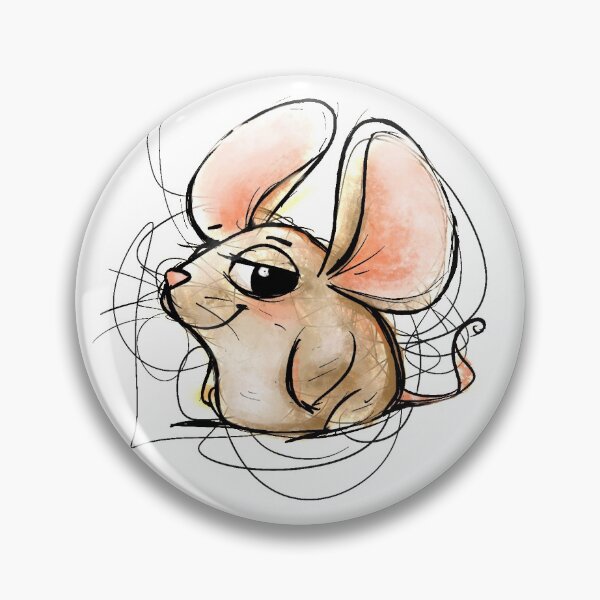 Item preview, Mouse Scribble Critter Sticker designed and sold by AmberCheever.