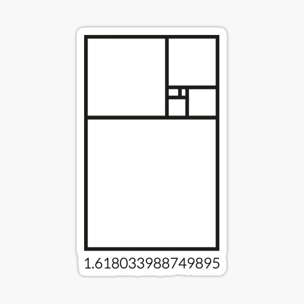 Golden ratio Sticker