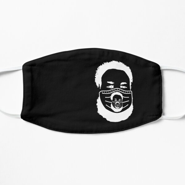 NilesFaceMaskImageMaskOfFace-blackback-OffsetRight Flat Mask