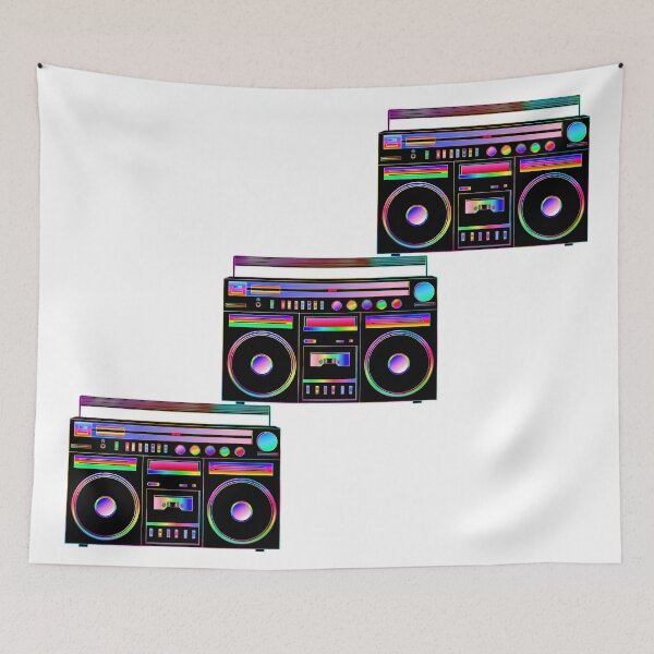 Item preview, Neon Retro 1980s Boombox Staircase designed and sold by Deborah Camp.