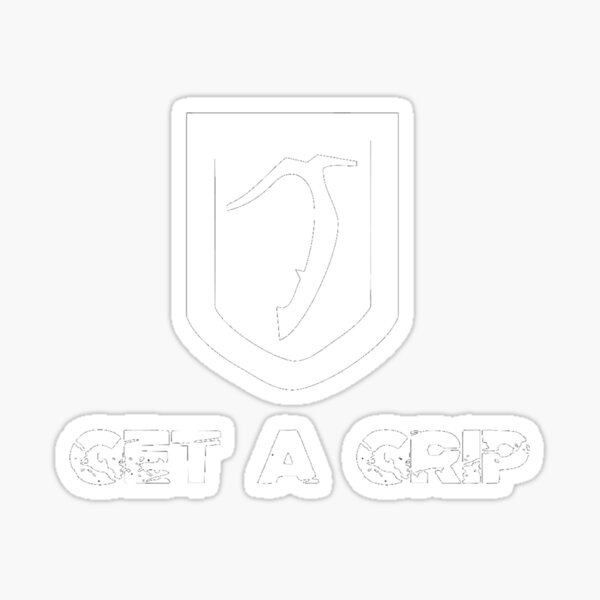 Inverted Get A Grip Axe Sticker