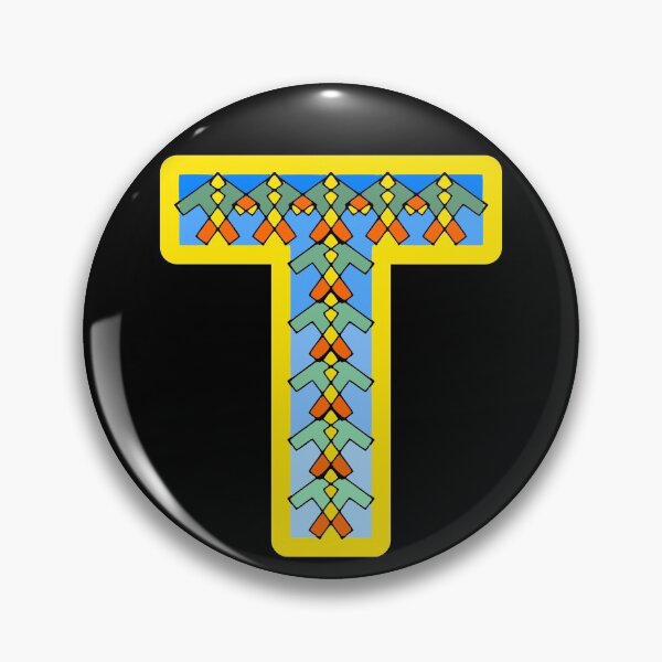 Item preview, Letter T (with little tilted Ts) designed and sold by artfulnotebook.