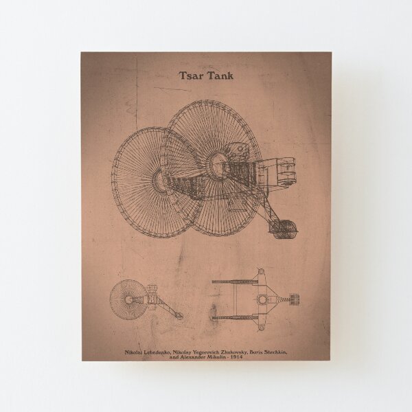 Tsar Tank Wood Mounted Print