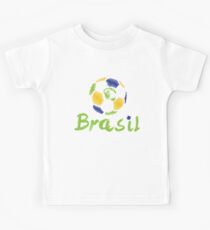 Brazilian soccer football Kids Tee