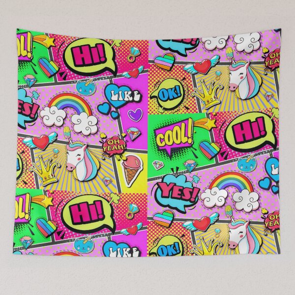 Item preview, Colorful Girly Comic Book Pop Art designed and sold by Alondra.