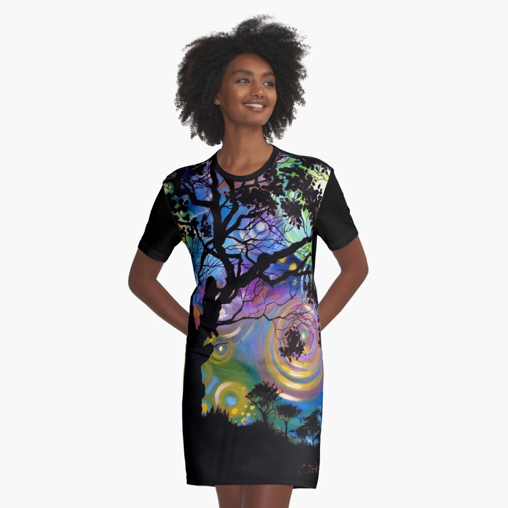 Item preview, Graphic T-Shirt Dress designed and sold by cheriedirksen.