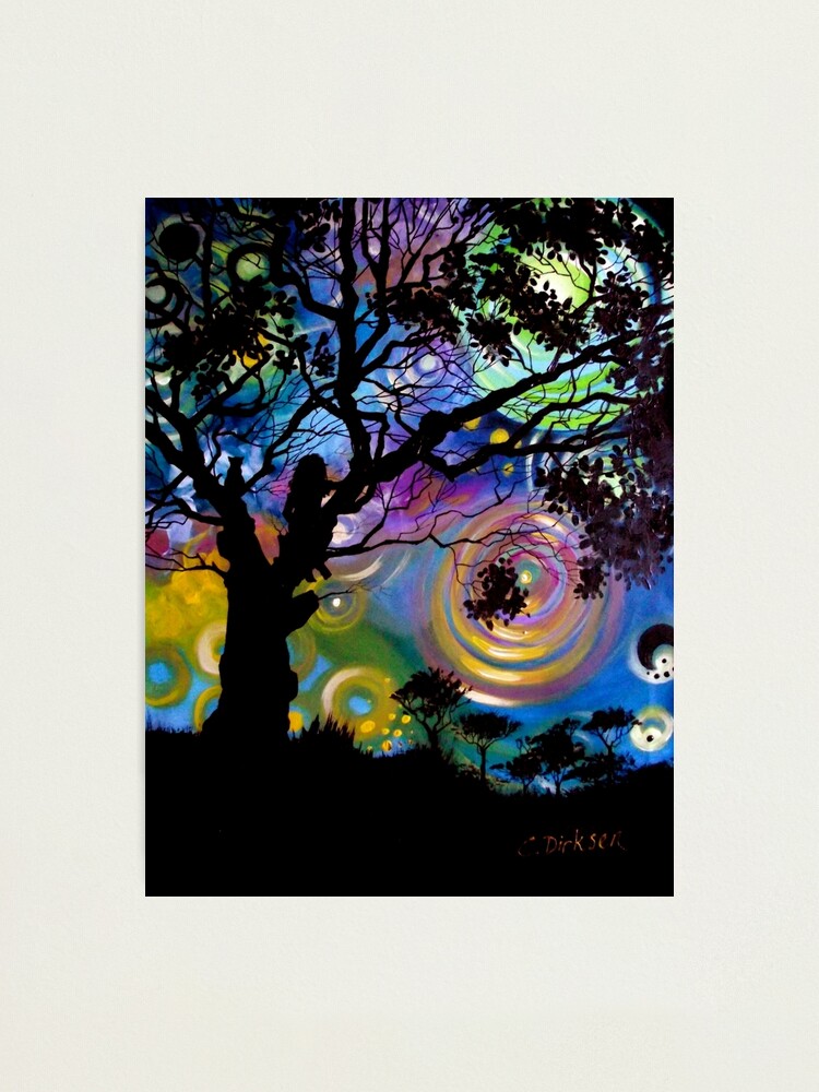 Thumbnail 2 of 3, Photographic Print, Tree with a View designed and sold by Cherie Roe Dirksen.