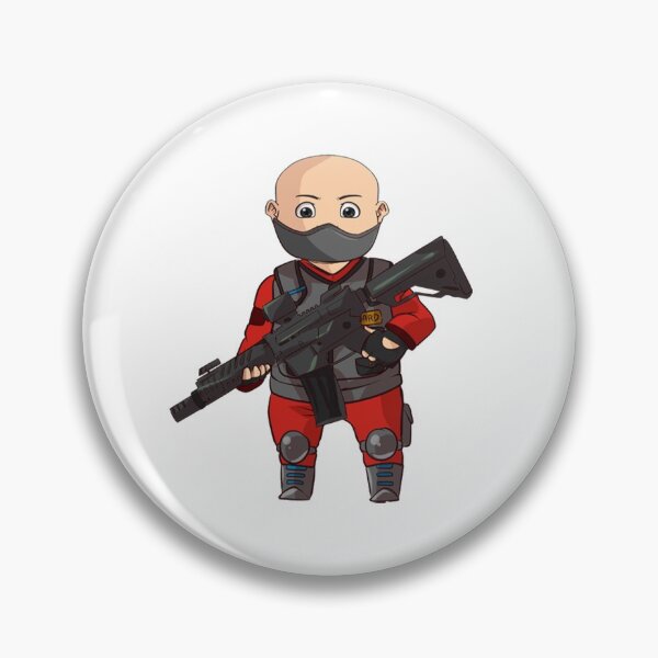 Item preview, Cute Chibi Everlast Foundation Guard B with Machine gun designed and sold by cutebabymissi0n.