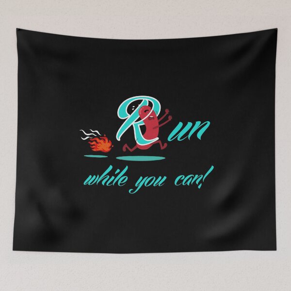 Item preview, cute running design. running sausage designed and sold by doctors-apparel.