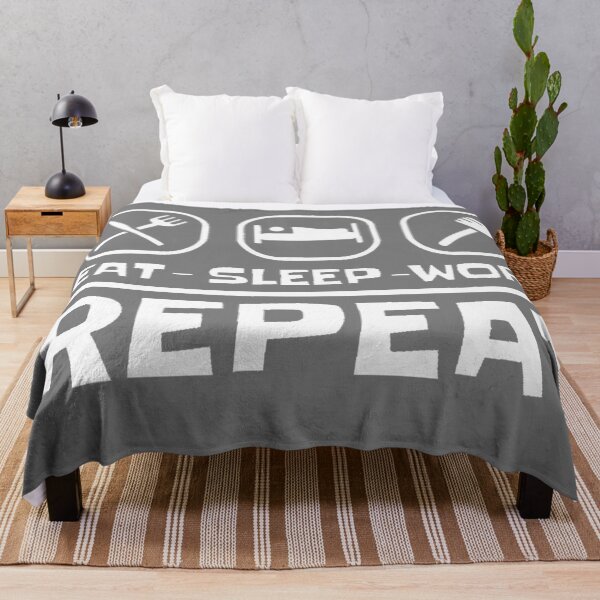 Item preview, Eat/Sleep/Work-Repeat designed and sold by Burmesevipes.