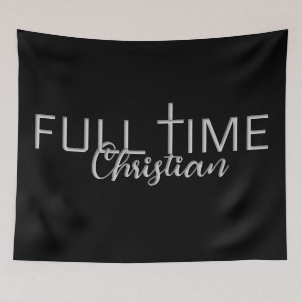 Item preview, Full Time Christian - Cross designed and sold by TheKingdomAttic.