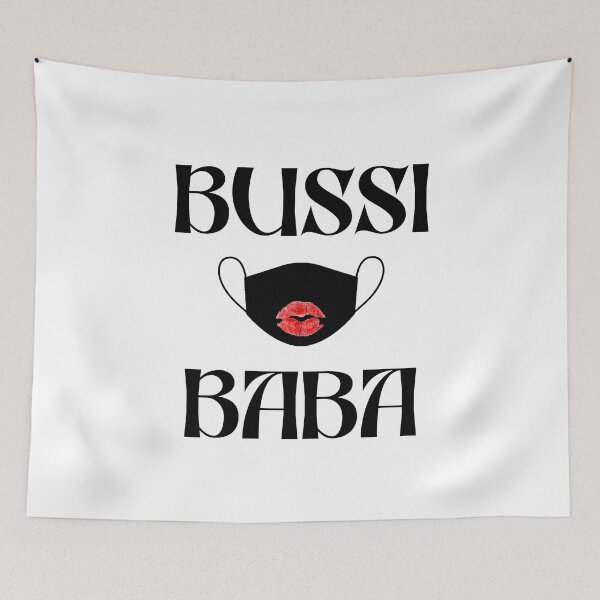 Item preview, Bussi Baba face mask Kiss red lips designed and sold by Zwuck.