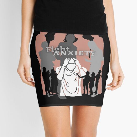 Fight Anxiety Mini Skirt