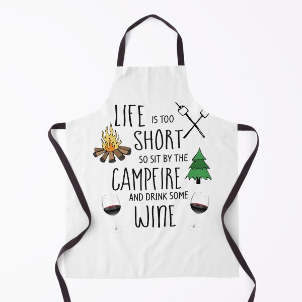 Item preview, Sit by the Campfire and Drink Wine designed and sold by 3QuartersToday.