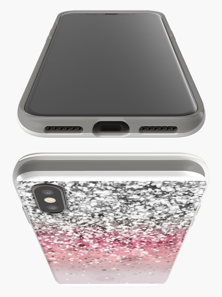 Alternate view of Pink Glitter Gradient iPhone Case & Cover