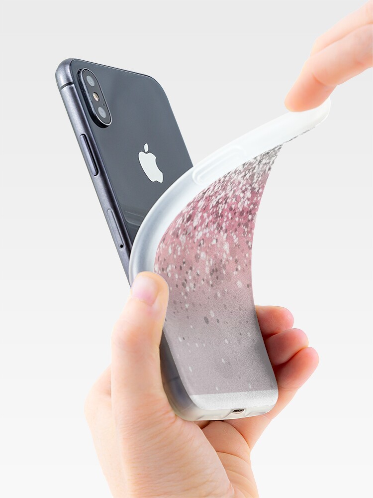 Alternate view of Pink Glitter Gradient iPhone Case & Cover