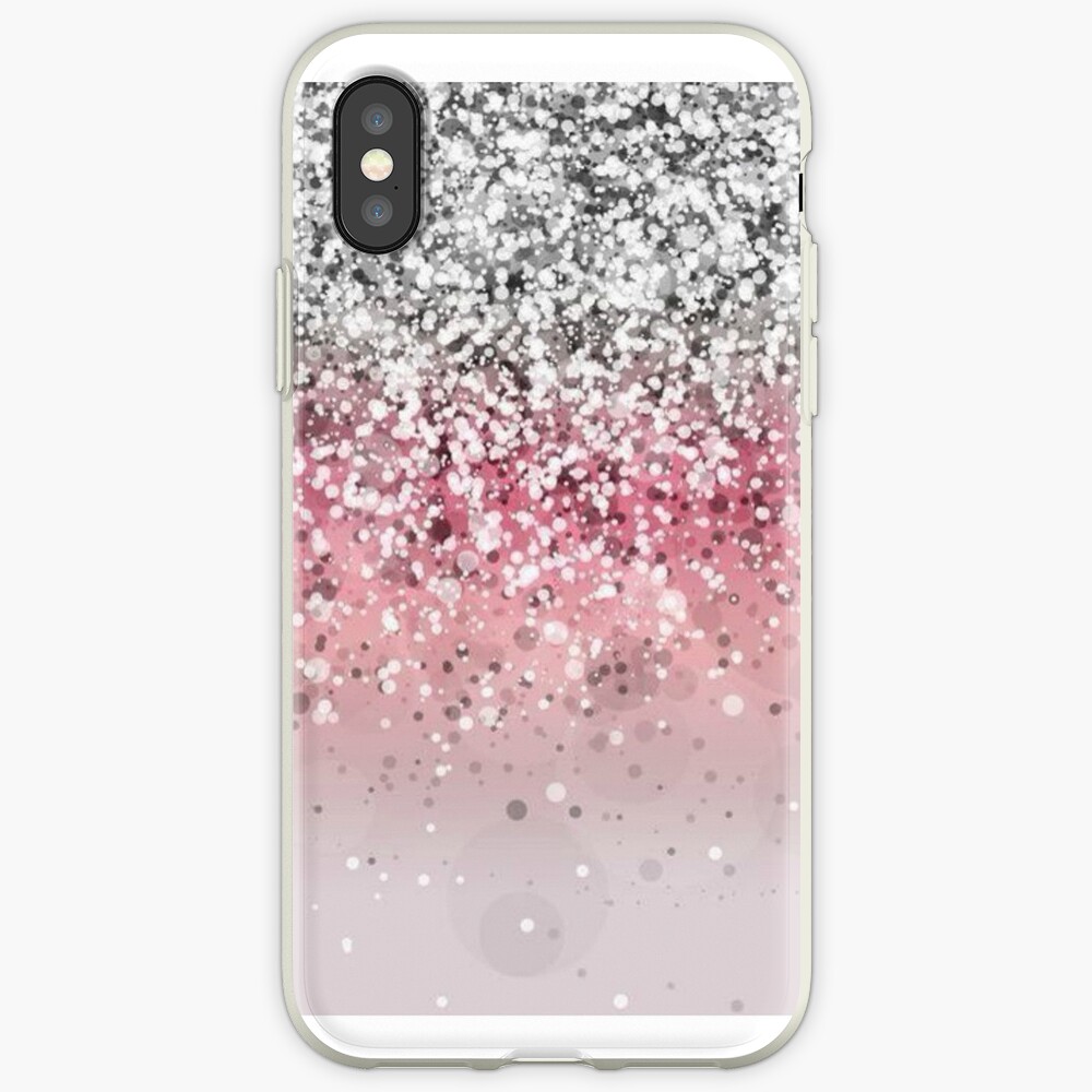 Pink Glitter Gradient iPhone Case & Cover