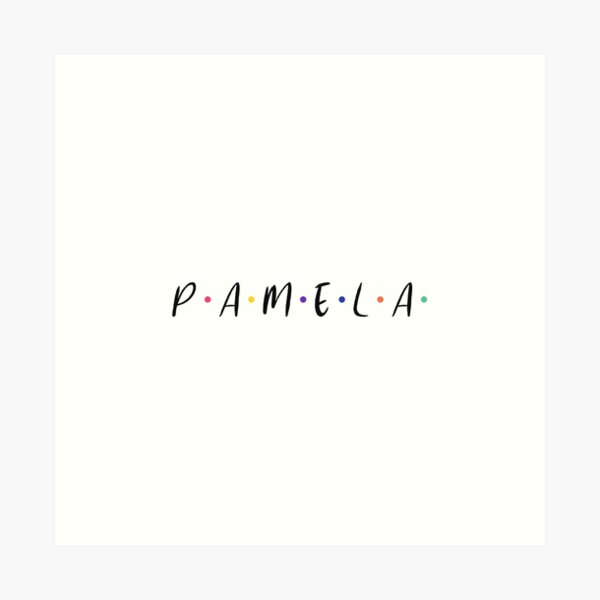 Pamela Name Wall Art Redbubble
