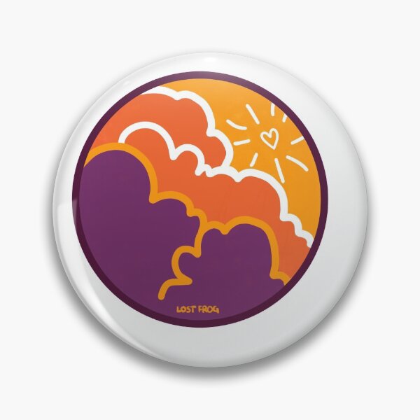 Item preview, Colorful Sunset with Heart Sun designed and sold by lostfrog.