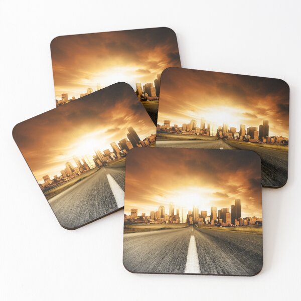 Item preview, Blurred Road Heading Into The City designed and sold by TravelDrone.