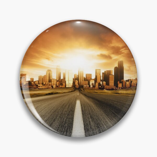 Item preview, Blurred Road Heading Into The City designed and sold by TravelDrone.