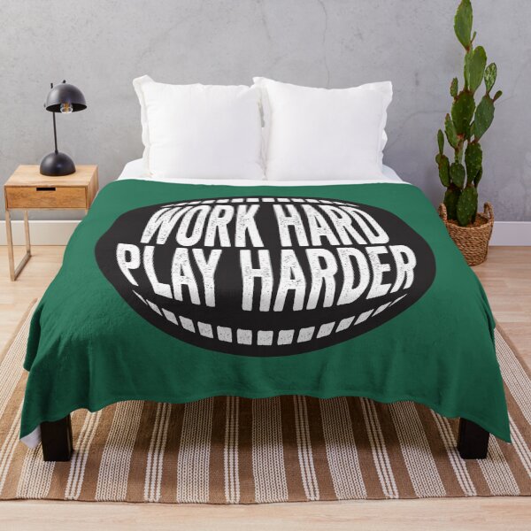 Item preview, WORK HARD PLAY HARDER designed and sold by WolfSpiritCo.