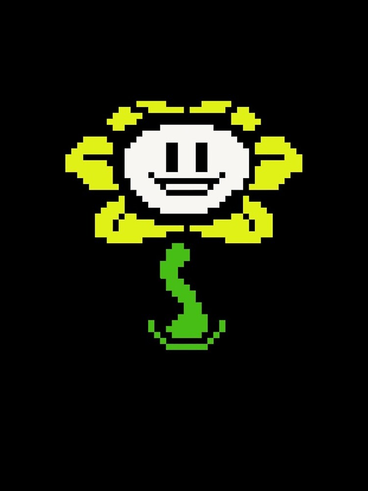 Flowey-Undertale-Sprite-Flower-Undertale-T-Shirt Pin for Sale by